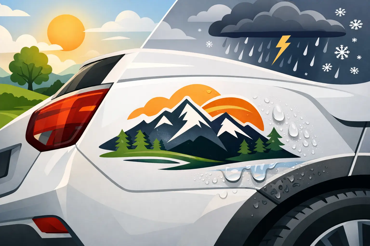 Are Vinyl Decals Weatherproof Outdoors? What Lasts