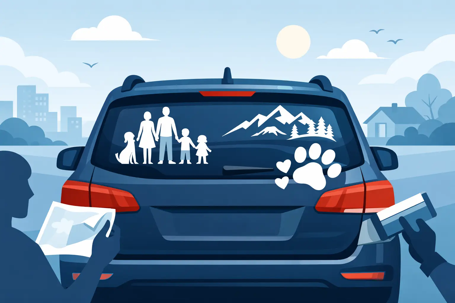 Personalized Rear Window Decals That Get Seen