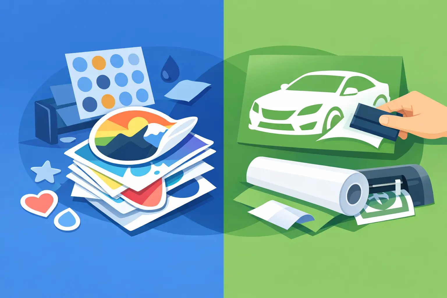 Printed Stickers Versus Vinyl Decals: Which Is Best?