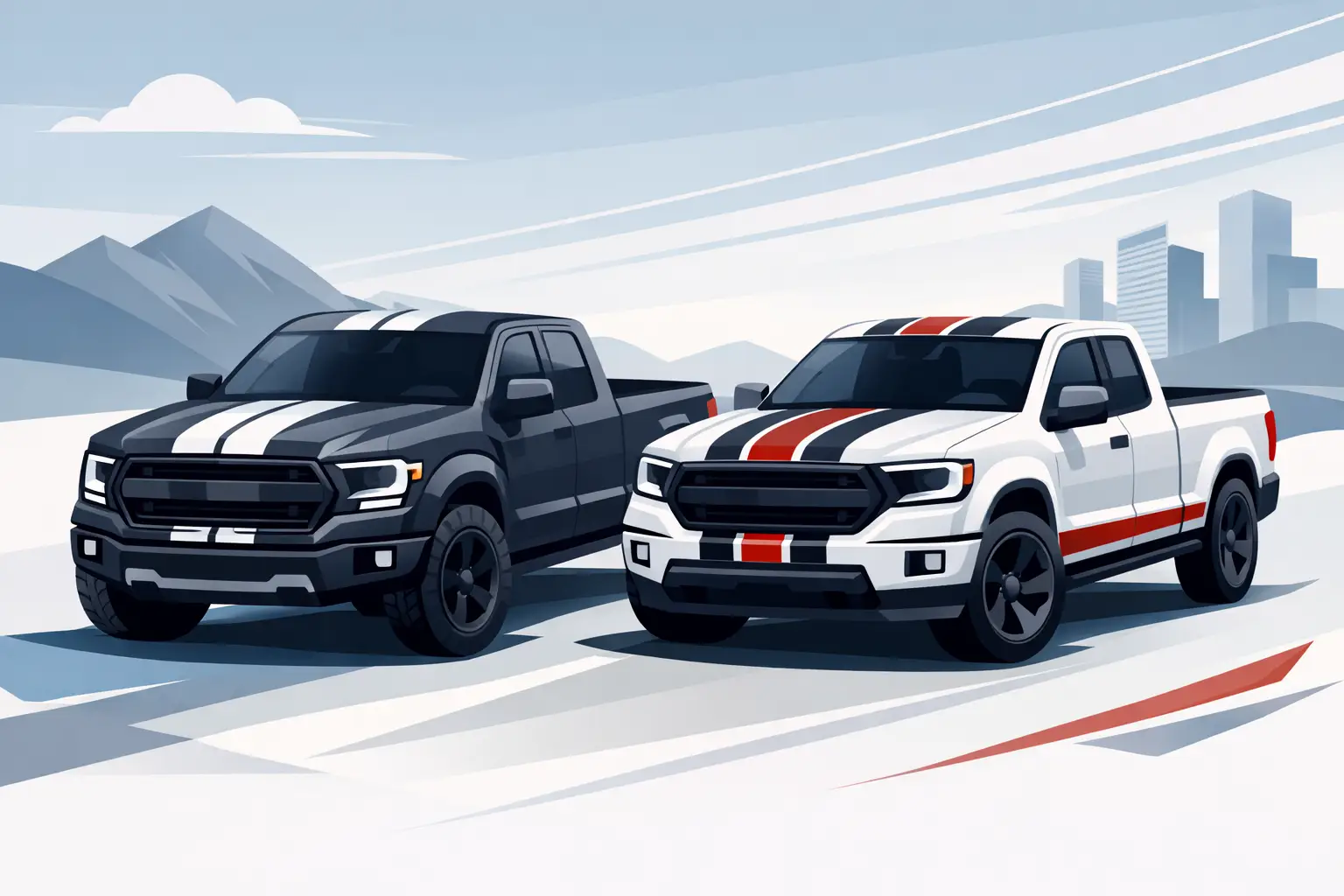 Racing Stripes for Trucks That Look Built In
