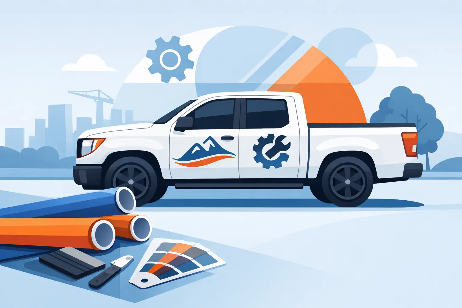 Truck Door Decal Guide for Work and Style