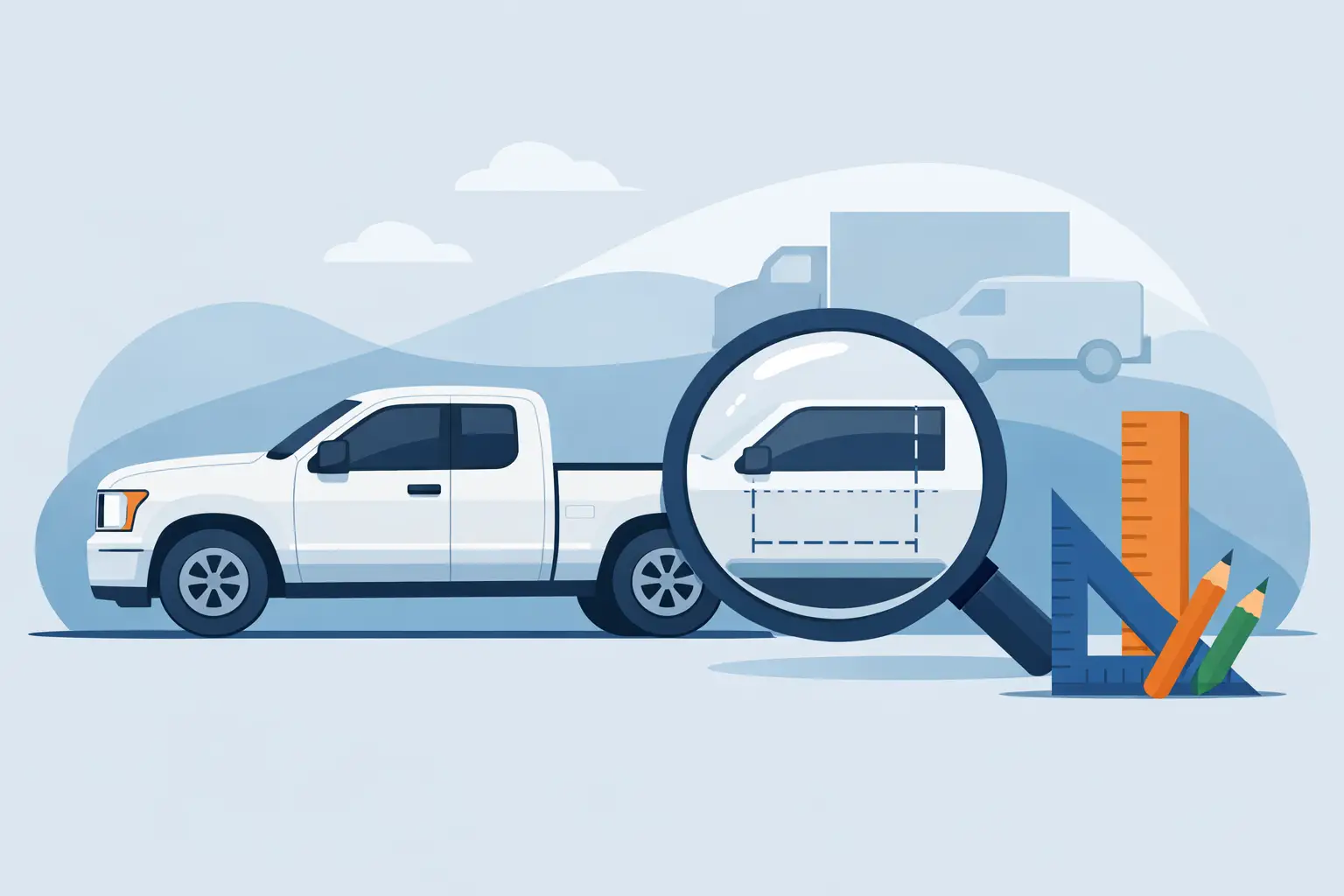 What Size Truck Door Lettering Works Best?