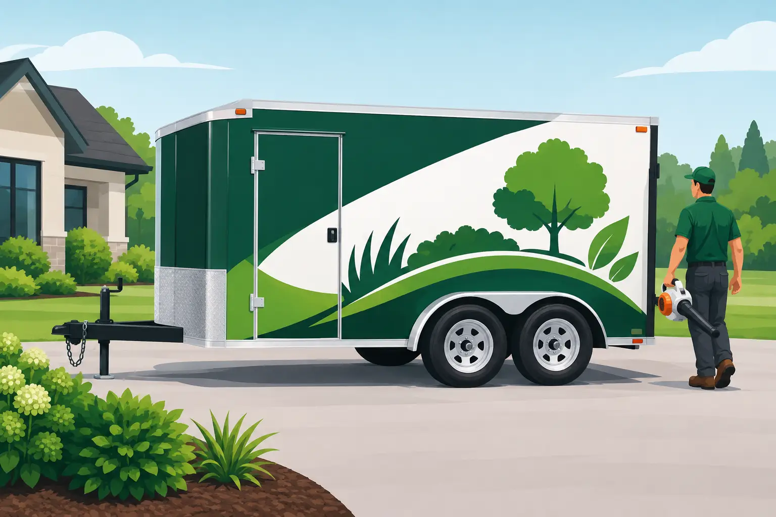 Landscaping Trailer Branding That Wins Jobs