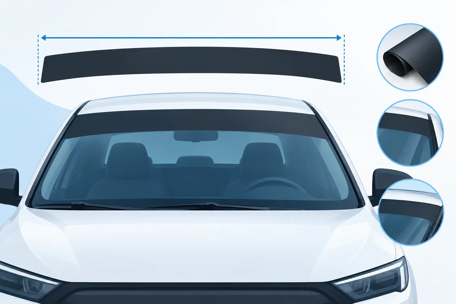 Windshield Banner Sizing Guide for a Clean Fit